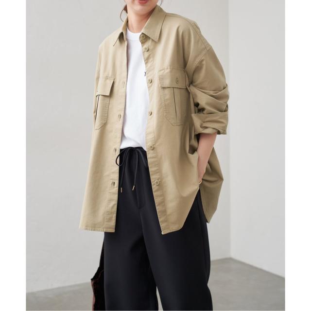 スピック＆スパン（Spick and Span）/ソフトカルゼアーミーシャツブルゾン