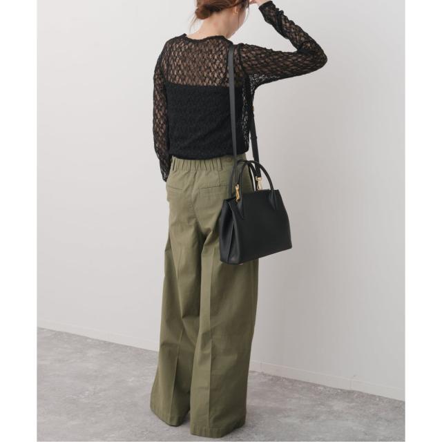 スピック＆スパン（Spick and Span）/ストレッチレースクルーネック