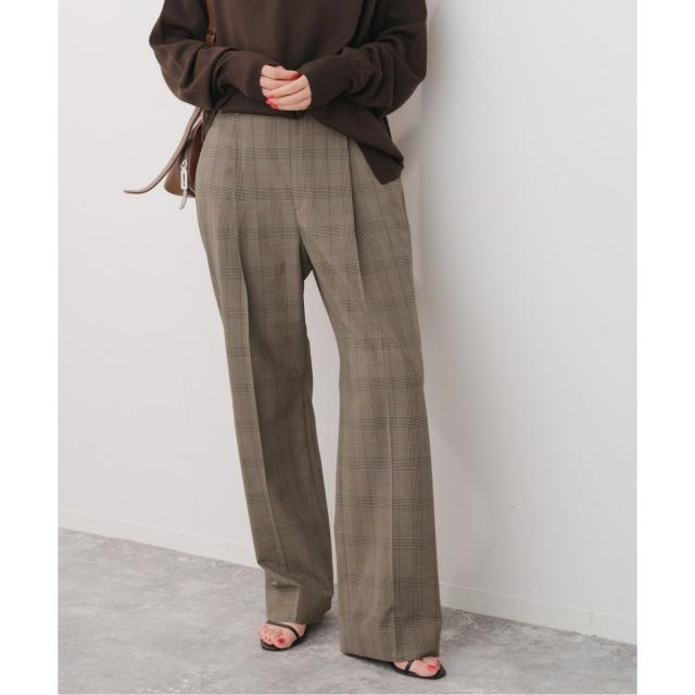 Spick and span  グレンチェック　テーパードパンツ Amazon.co.jp: Spick and span グレンチェック テーパードパンツ
