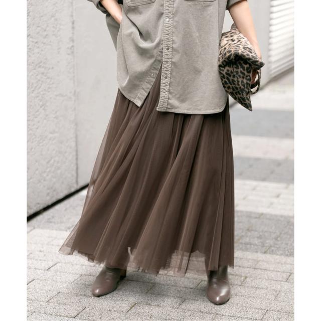 Spick and Span HYU ギャザーフレアスカート Spick & Span スカート Spick and Span HYU ギャザーフレアスカート