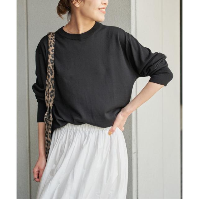 スピック＆スパン（Spick and Span）/《手洗い可 / 追加》18G クルーネックプルオーバー