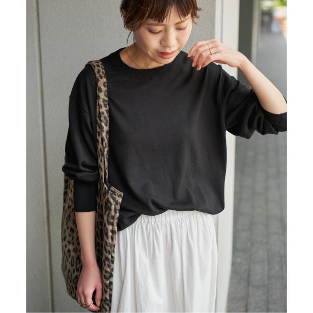 スピック＆スパン（Spick and Span）/《手洗い可 / 追加》18G クルーネックプルオーバー