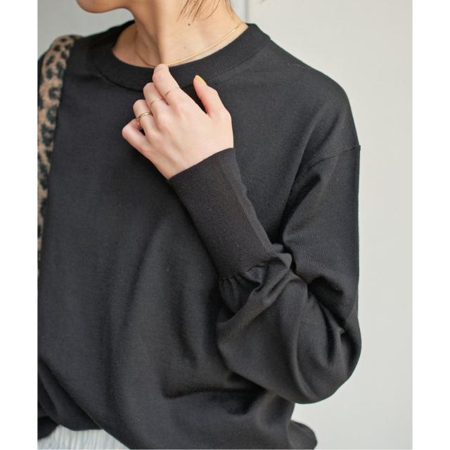 スピック＆スパン（Spick and Span）/《手洗い可 / 追加》18G クルーネックプルオーバー