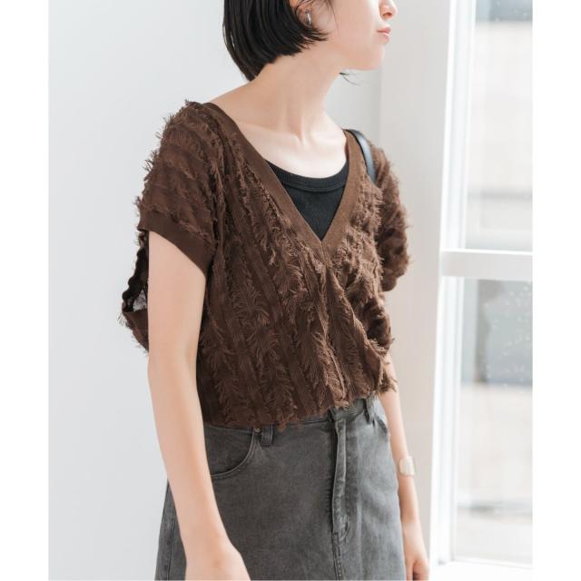 Spick and Span フリンジニットベスト WEB限定追加予約》手洗い可 / フリンジニットベスト（ベスト