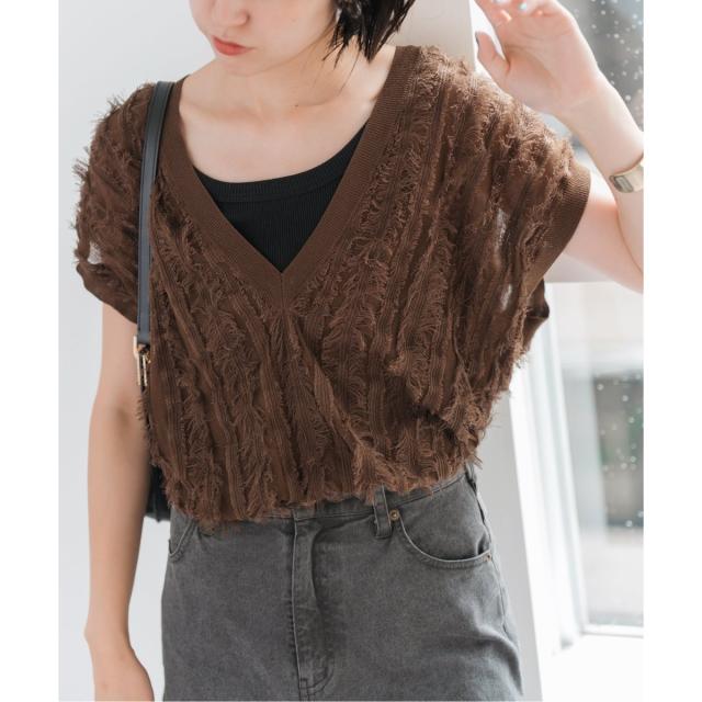 Spick and Span フリンジニットベスト Spick & Span - Spick and Span / スピックアンドスパン