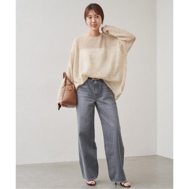 スピック＆スパン（Spick and Span）/《追加》ルーズモヘヤミックスボートネックニット