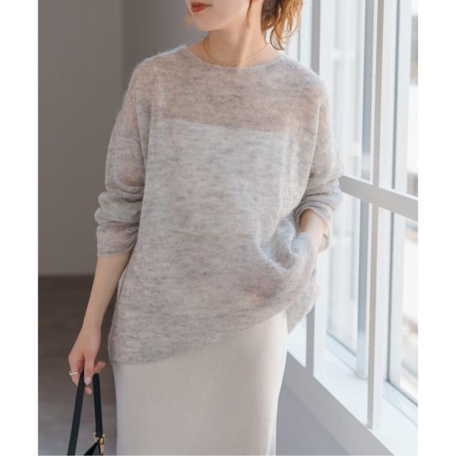 スピック＆スパン（Spick and Span）/《追加》ルーズモヘヤミックスボートネックニット