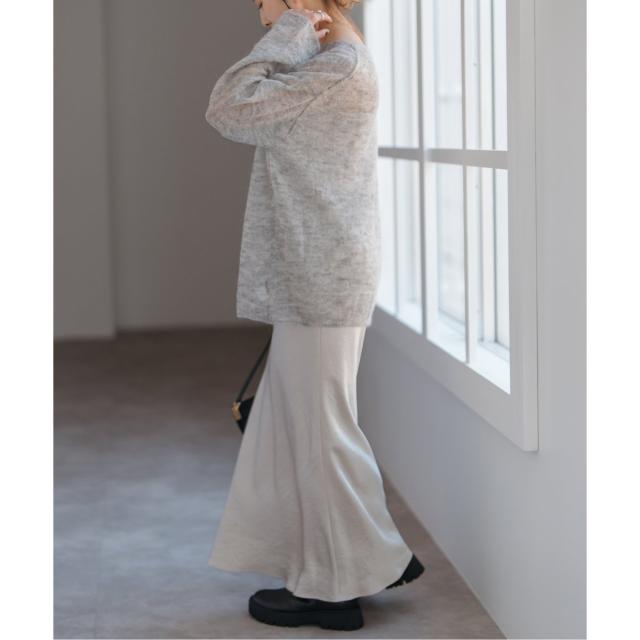 スピック＆スパン（Spick and Span）/《追加》ルーズモヘヤミックスボートネックニット