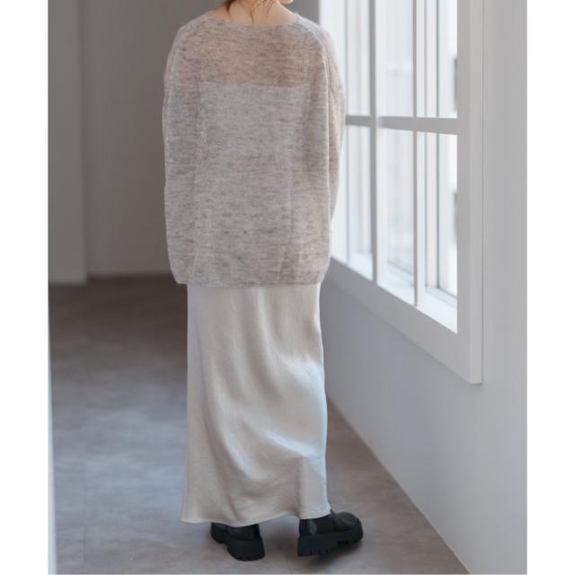 スピック＆スパン（Spick and Span）/《追加》ルーズモヘヤミックスボートネックニット