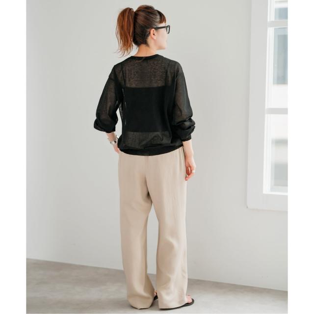 Spick and Span　2WAYシアークルーネックカーディガン 2WAYシアークルーネックカーディガン（カーディガン）｜Spick