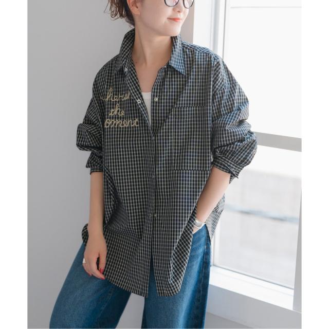 スピック＆スパン（Spick and Span）/刺繍オーバーシャツ