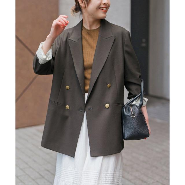 スピック＆スパン（Spick and Span）/ウールブレンドダブルブレスト