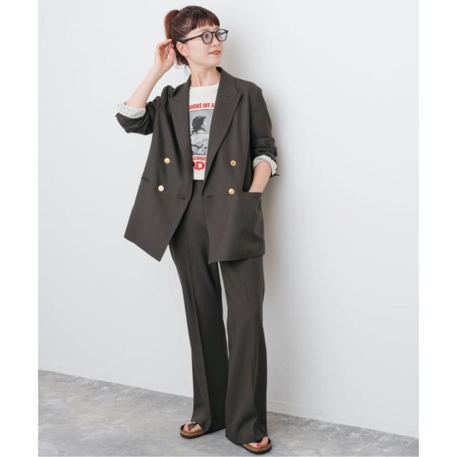 スピック＆スパン（Spick and Span）/ウールブレンドダブルブレスト