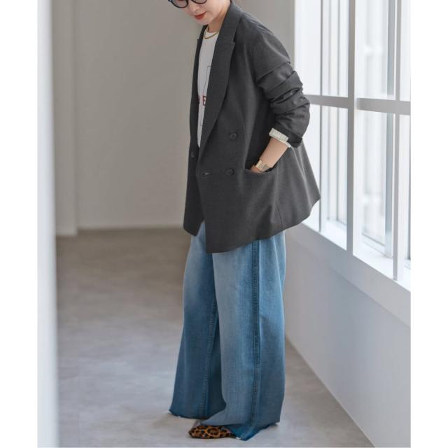 スピック＆スパン（Spick and Span）/ウールブレンドダブルブレスト