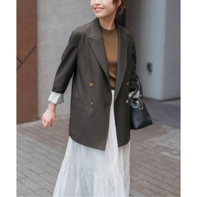 スピック＆スパン（Spick and Span）/ウールブレンドダブルブレスト