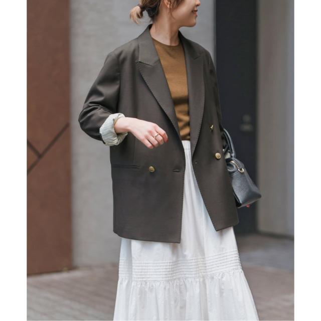 スピック＆スパン（Spick and Span）/ウールブレンドダブルブレスト