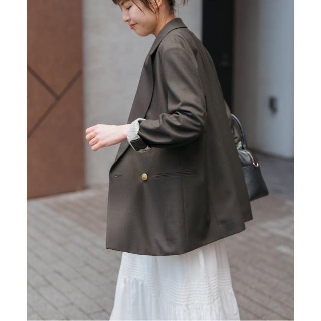 スピック＆スパン（Spick and Span）/ウールブレンドダブルブレスト