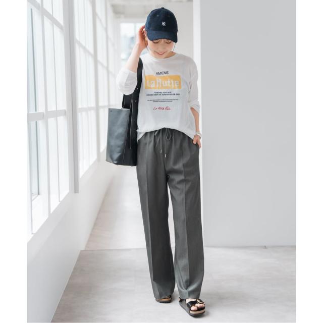 スピック＆スパン（Spick and Span）/《手洗い可》P/Wイージースラックスパンツ_4