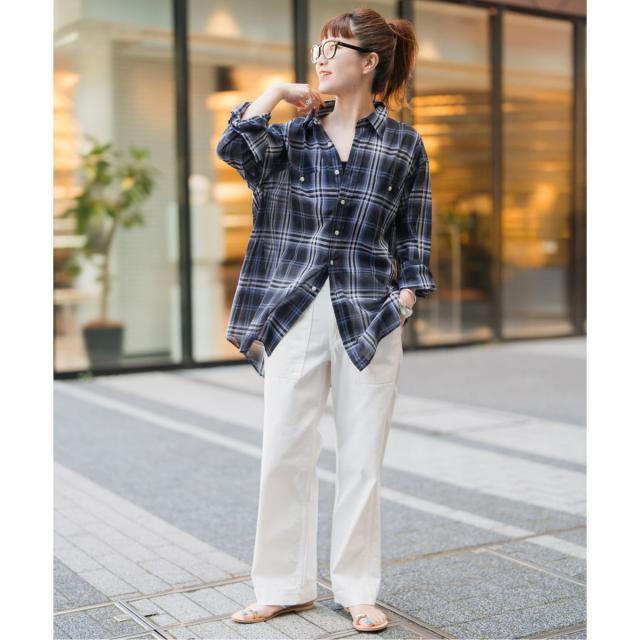 スピック＆スパン コットンボイルチェックシャツ スピック＆スパン（Spick and Span）/《WEB限定追加》コットンボイル