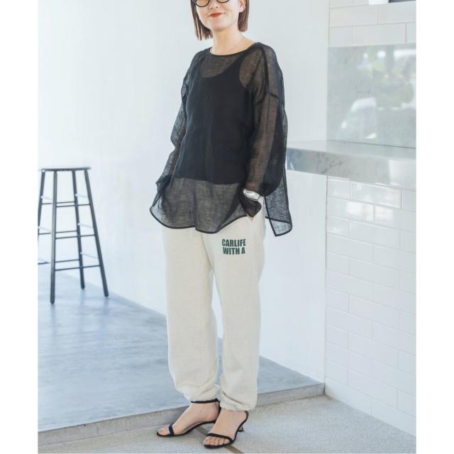 Spick&Span スピックアンドスパン　メッシュリネンルーズプルオーバー Spick & Span（スピックアンドスパン）の「メッシュリネンルーズ