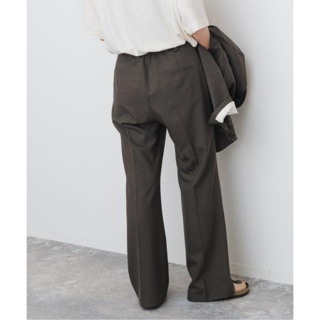 スピック＆スパン（Spick and Span）/《手洗い可》ウールブレンドフレアパンツ