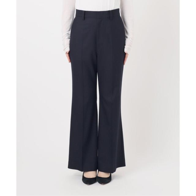 スピック＆スパン（Spick and Span）/《手洗い可》ウールブレンドフレアパンツ