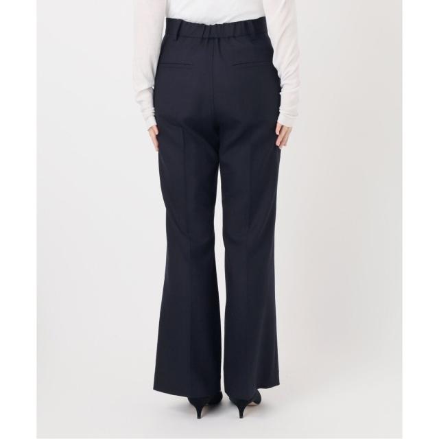 スピック＆スパン（Spick and Span）/《手洗い可》ウールブレンドフレアパンツ