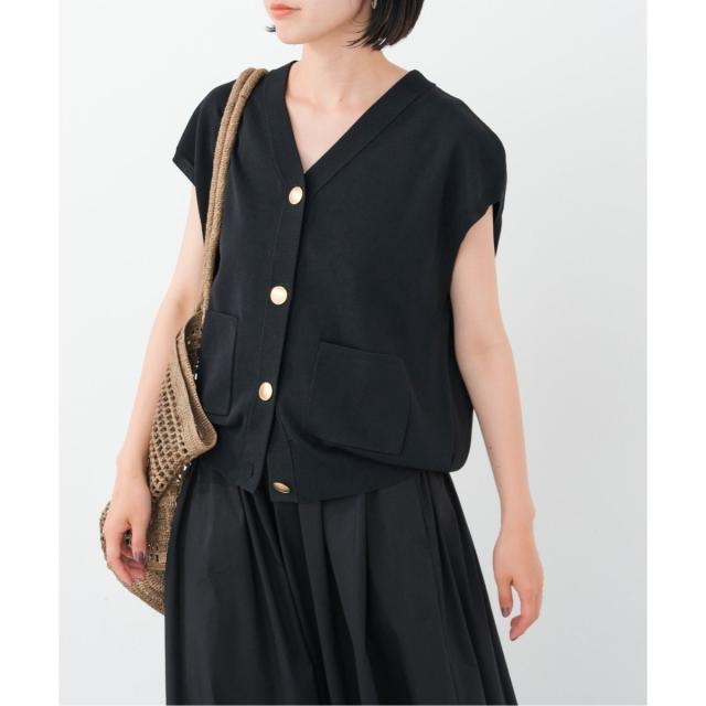 新品タグ付きSpickand span ウォッシャブルVネックニットベスト WEB限定追加》ウォッシャブルVネックニットベスト（ベスト