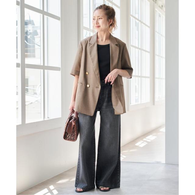 スピック＆スパン（Spick and Span）/《一部店舗+WEB限定 / 追加2》ドライクロスハーフスリーブジャケット