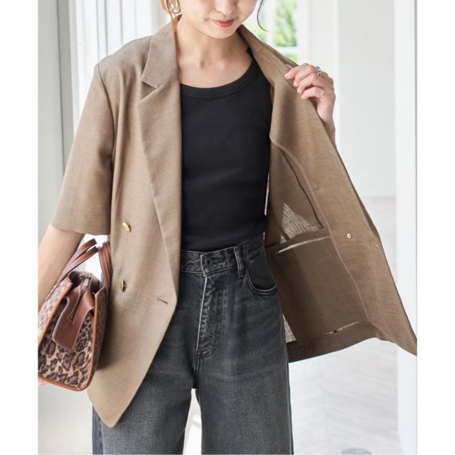 ハーフスリーブジャケット スピックアンドスパン 一部店舗+WEB