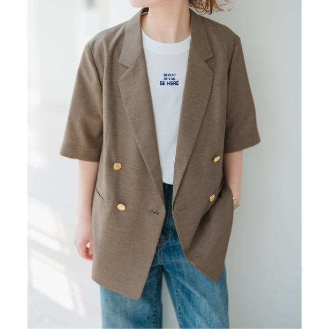 【新品タグ付き】Spick & Span ハーフスリーブジャケット　半袖 新品タグ付き】Spick & Span ハーフスリーブジャケット 半袖