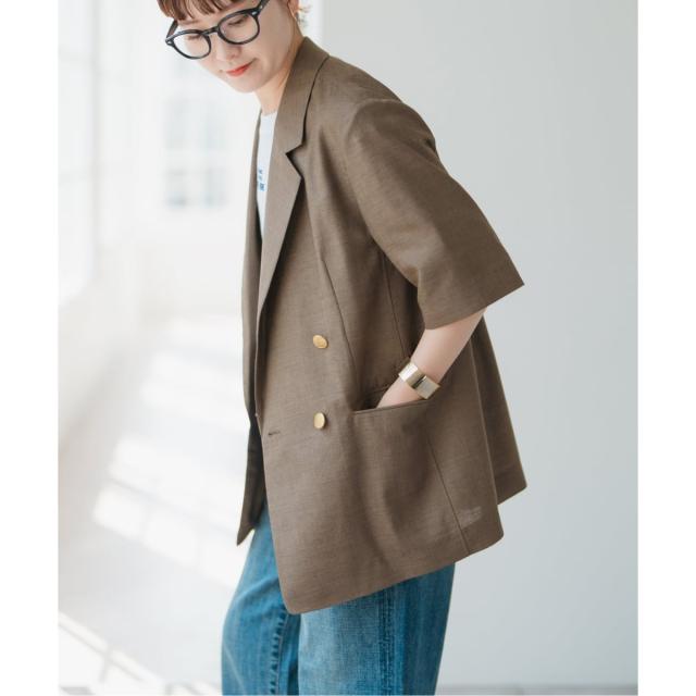 スピック＆スパン（Spick and Span）/《一部店舗+WEB限定 / 追加2》ドライクロスハーフスリーブジャケット