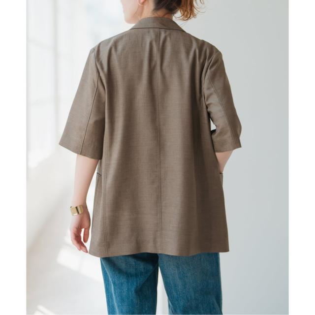 スピック＆スパン（Spick and Span）/《一部店舗+WEB限定 / 追加2》ドライクロスハーフスリーブジャケット