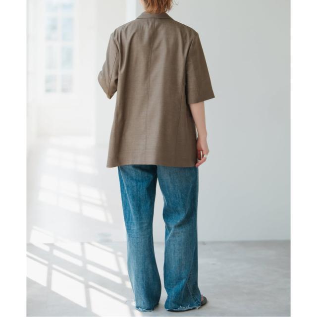 スピック＆スパン（Spick and Span）/《一部店舗+WEB限定 / 追加2》ドライクロスハーフスリーブジャケット