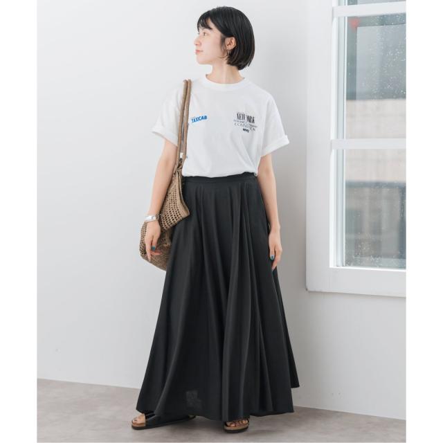 スピックアンドスパン ドライジャージープルオーバー＆フレアスカート スピックアンドスパン ドライジャージープルオーバー＆フレア