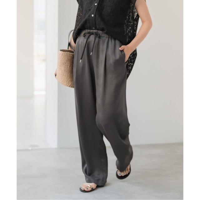 スピック＆スパン（Spick and Span）/《WEB限定 / 追加》ワッシャーサテンイージーパンツ