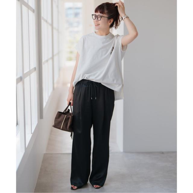 スピック＆スパン（Spick and Span）/《WEB限定 / 追加》ワッシャーサテンイージーパンツ