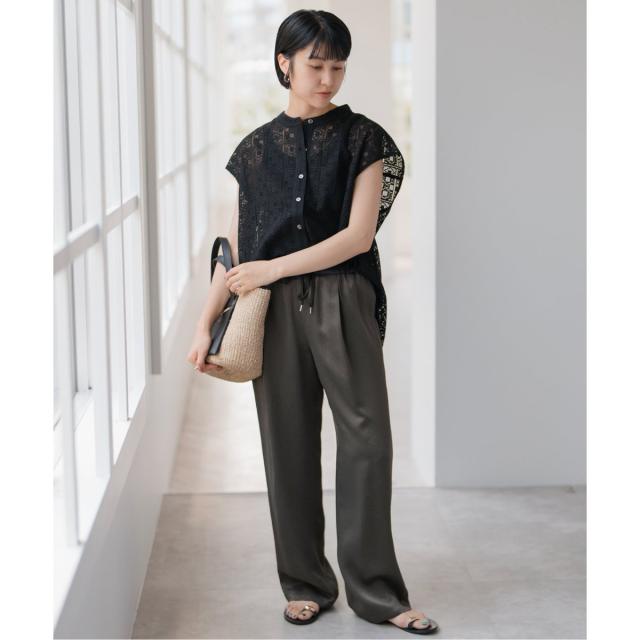 スピック＆スパン（Spick and Span）/《WEB限定 / 追加》ワッシャーサテンイージーパンツ