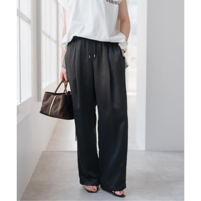 スピック＆スパン（Spick and Span）/《WEB限定 / 追加》ワッシャーサテンイージーパンツ