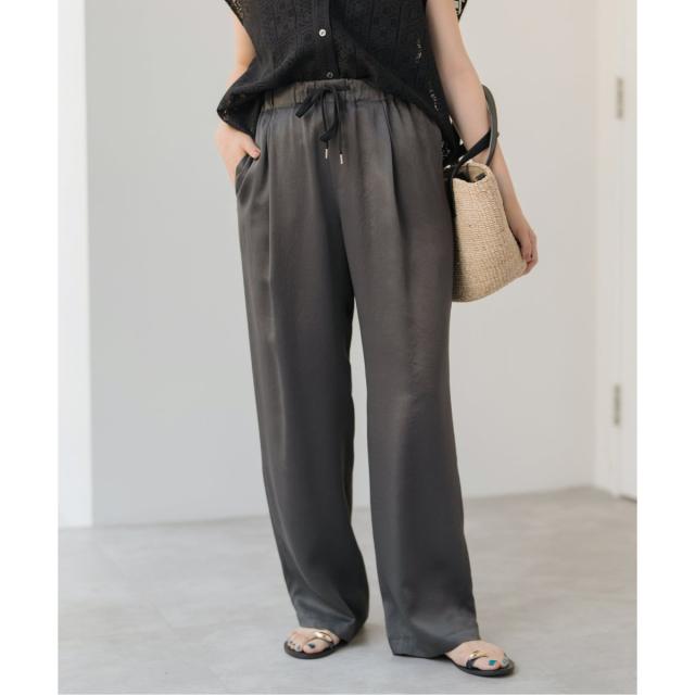 スピック＆スパン（Spick and Span）/《WEB限定 / 追加》ワッシャーサテンイージーパンツ