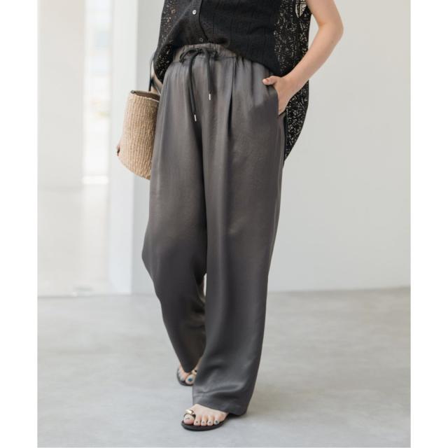 スピック＆スパン（Spick and Span）/《WEB限定 / 追加》ワッシャーサテンイージーパンツ