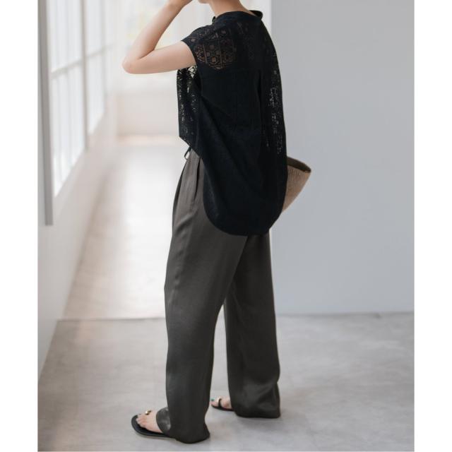 スピック＆スパン（Spick and Span）/《WEB限定 / 追加》ワッシャーサテンイージーパンツ