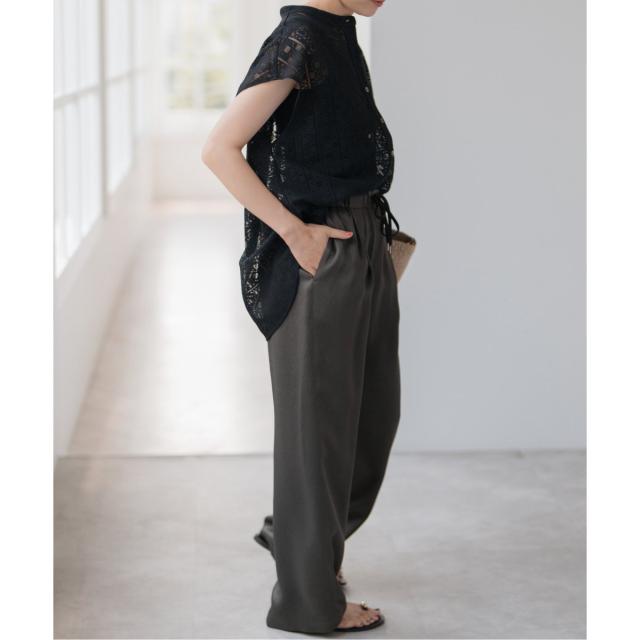 スピック＆スパン（Spick and Span）/《WEB限定 / 追加》ワッシャーサテンイージーパンツ