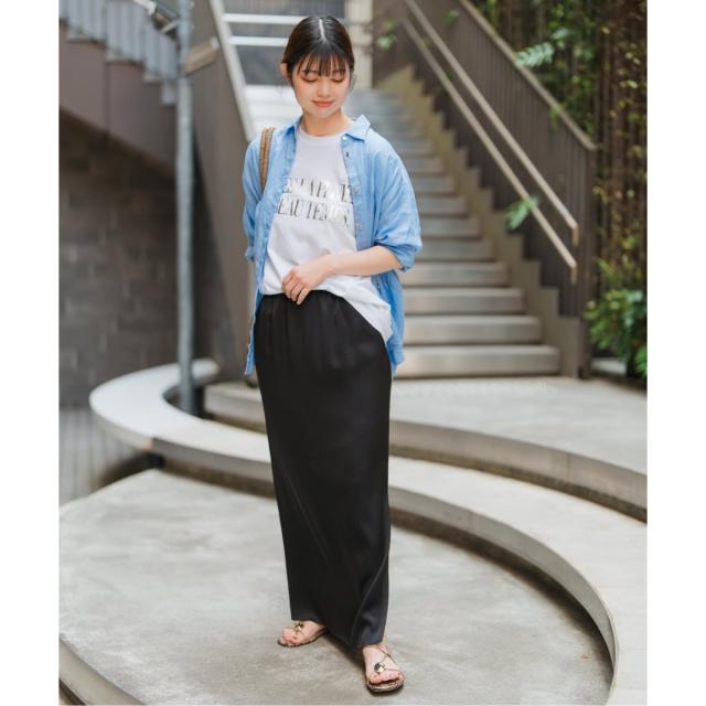 スピック＆スパン（Spick and Span）/《追加》サテンイージースカート