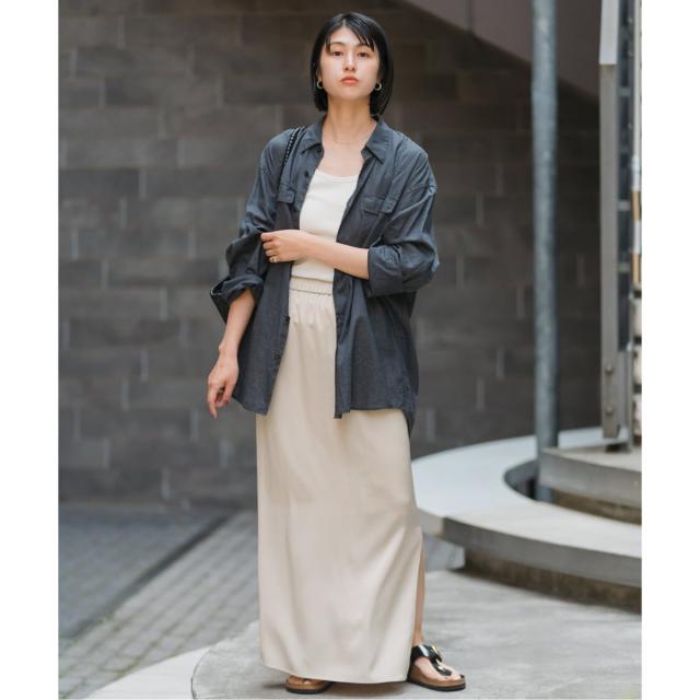 スピック＆スパン（Spick and Span）/《追加》サテンイージースカート