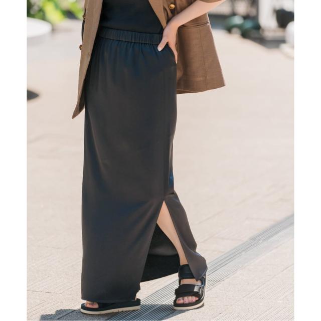 スピック＆スパン（Spick and Span）/《追加》サテンイージースカート