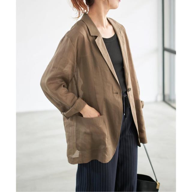 スピック＆スパン（Spick and Span）/《追加》ラミーミックスシアージャケット