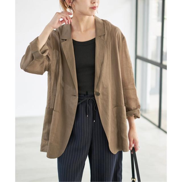 スピック＆スパン（Spick and Span）/《追加》ラミーミックスシアージャケット