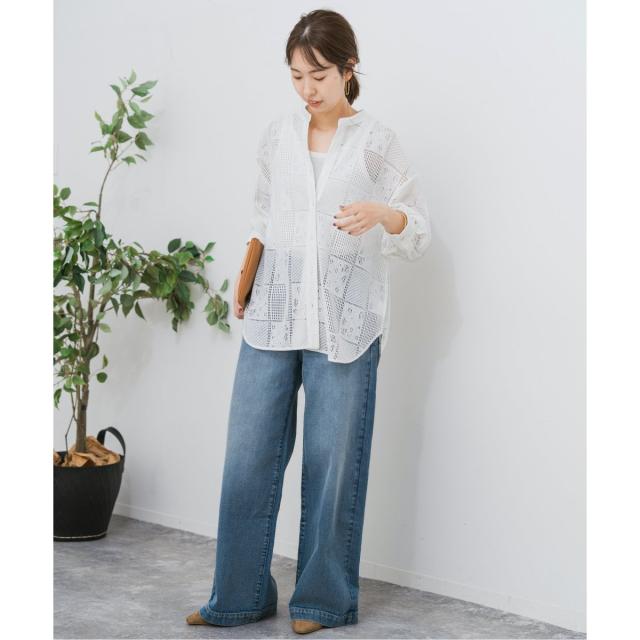 スピック＆スパン（Spick and Span）/《追加3》PEレースシャツ