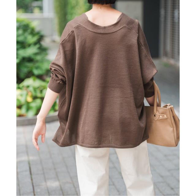 【美品】 スピックアンドスパン ICECOTTON オーバーサイズカーディガン セール】≪追加≫ICECOTTON 2wayオーバーサイズカーディガン